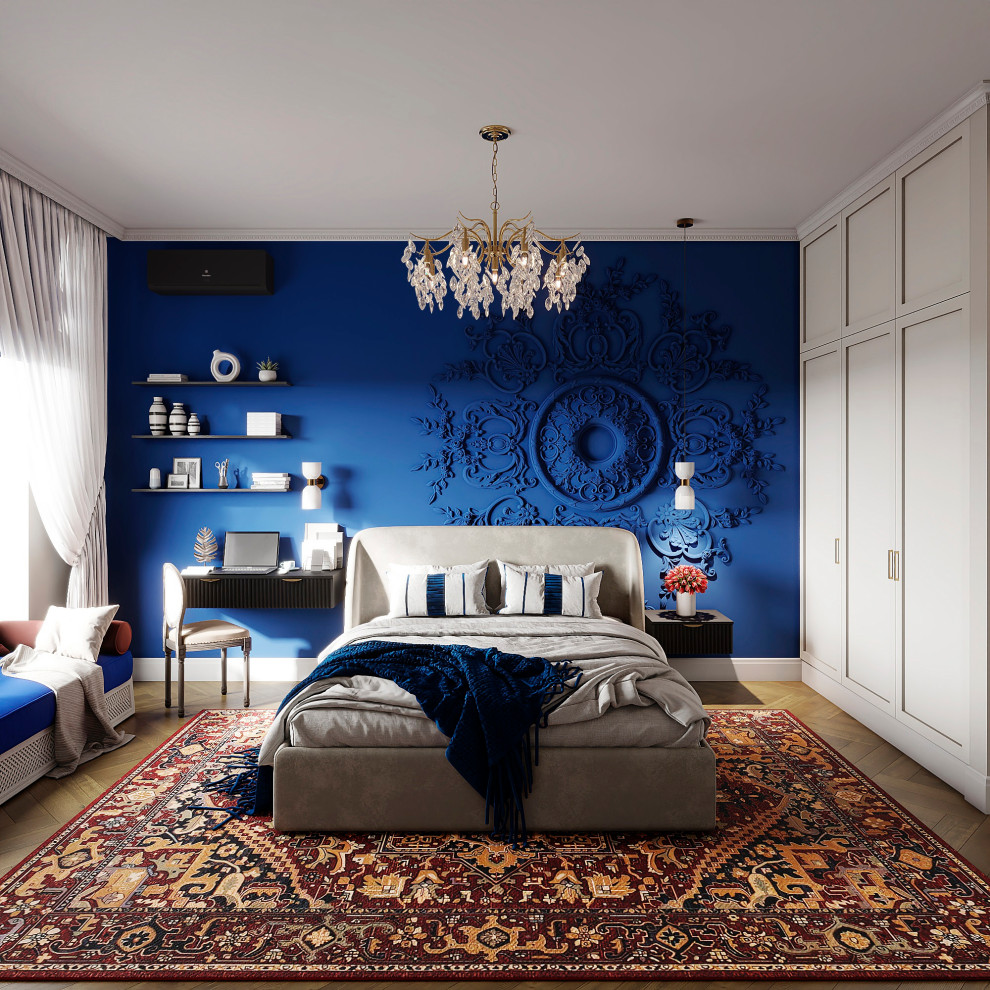 Утонченный проект с использованием разных стилей для семьи с двумя детьми