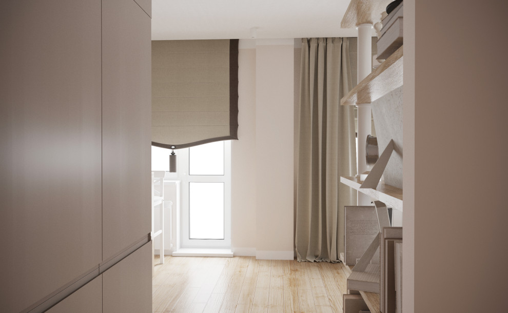 Квартира 31 м2 для молодой девушки в стиле современная классика