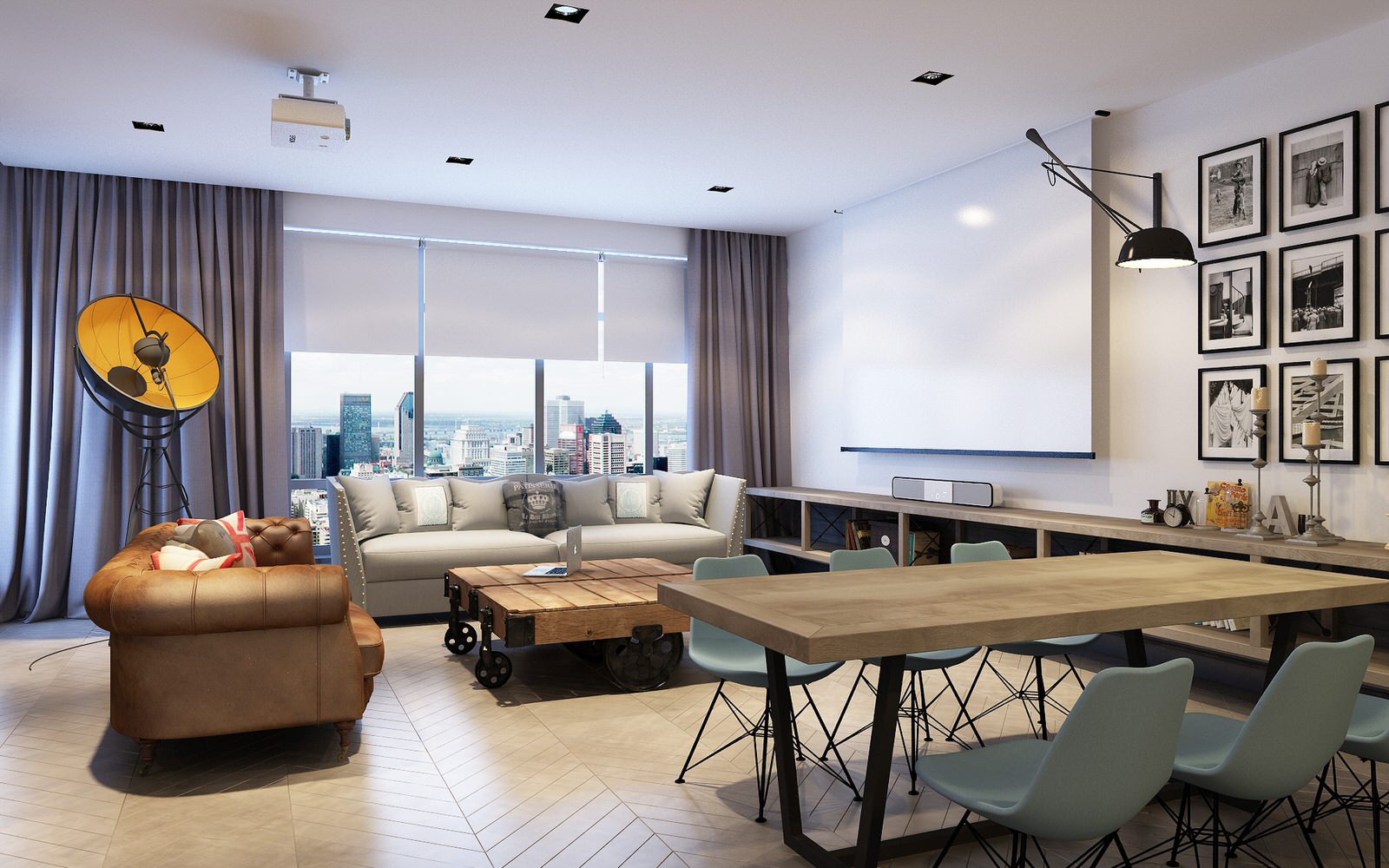 Квартира в стиле лофт