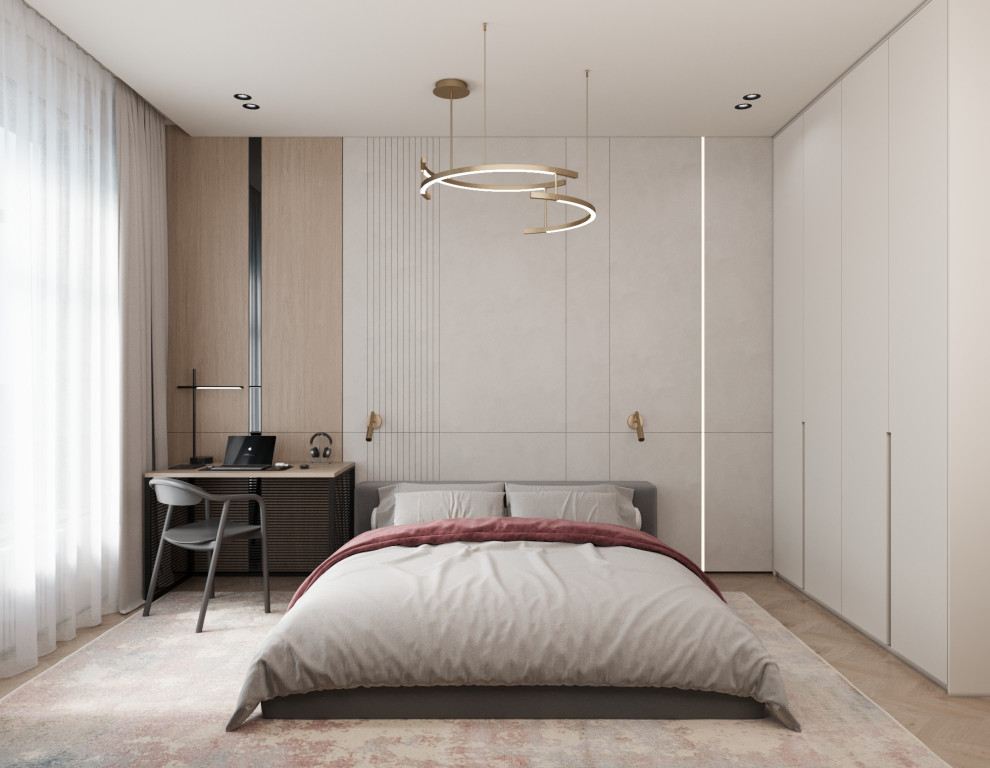 Современный минимализм спальня 1