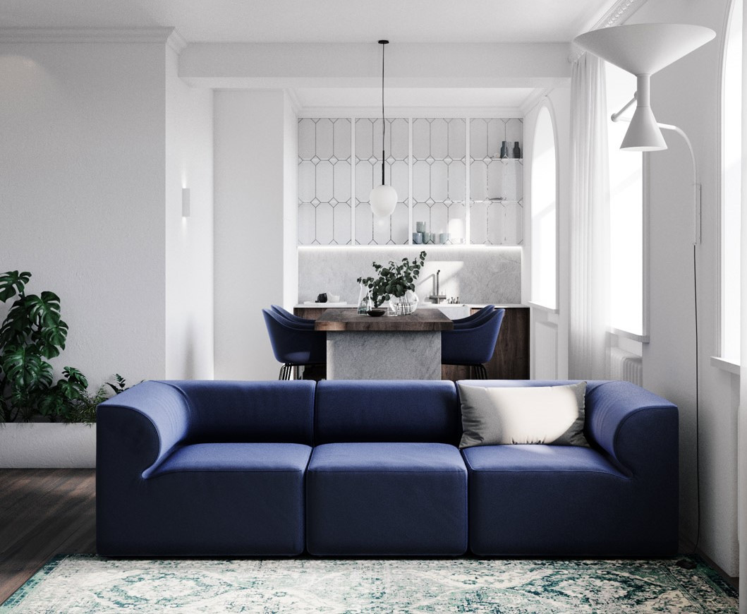 Дизайн проект квартиры площадью 65 м2