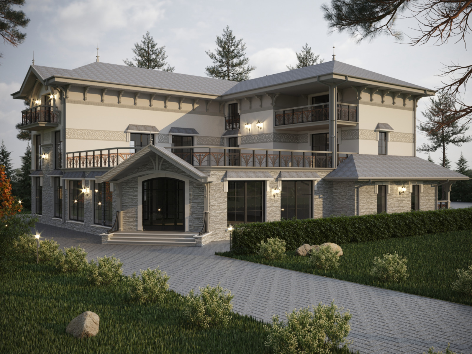 Обложка проекта: Усадьба 700кв.м.