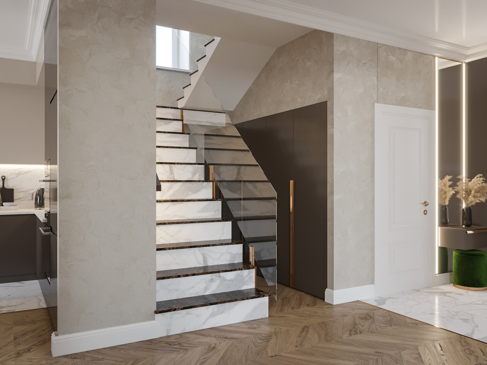 Дизайн загородного дома (1 этаж)