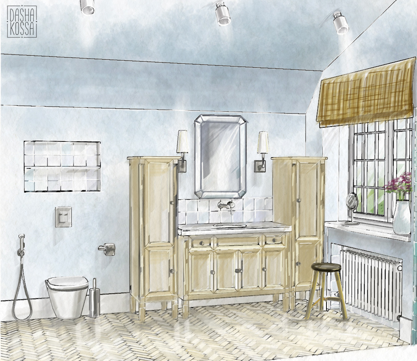 Обложка проекта: Обновление интерьеров загородного дома после реконструкции