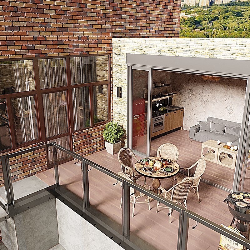 Обложка проекта: Проект зоны Барбекю в частном доме