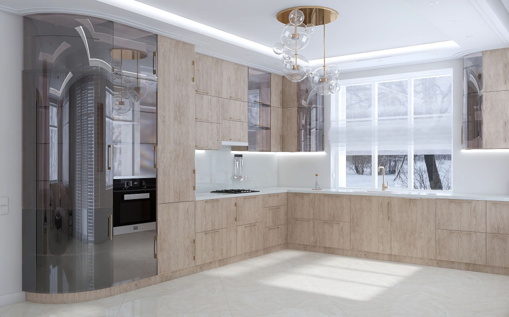 Кухня-гостиная в частном доме