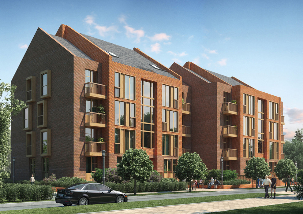 Обложка проекта: Кирпичный многоквартирный дом