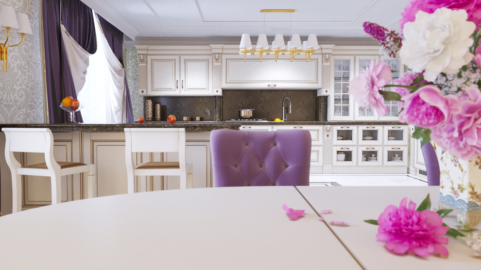 Кухня и спальня в классическом стиле.