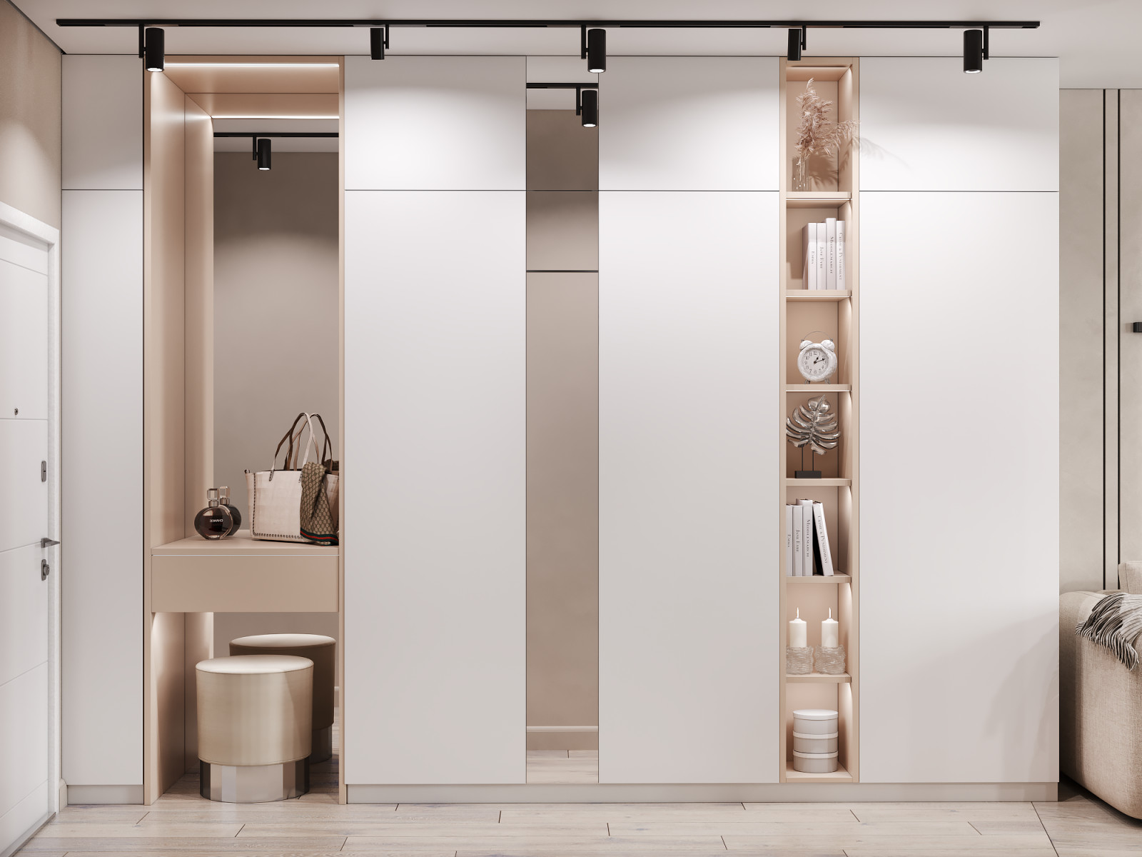 Проект современной квартиры 39 м² в Москве для двоих