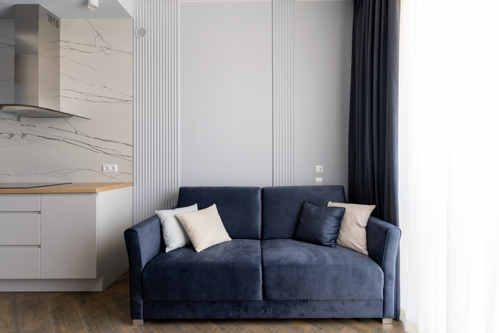 Нескучный ремонт в морской тематике. ЖК Балтийский Дракон