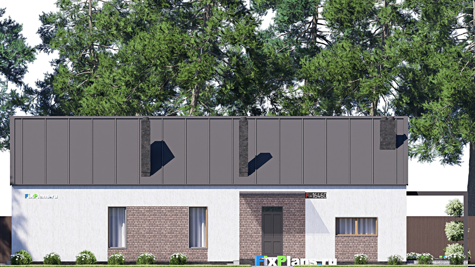 Проект одноэтажного дома 21х11м S155м2 F-16460