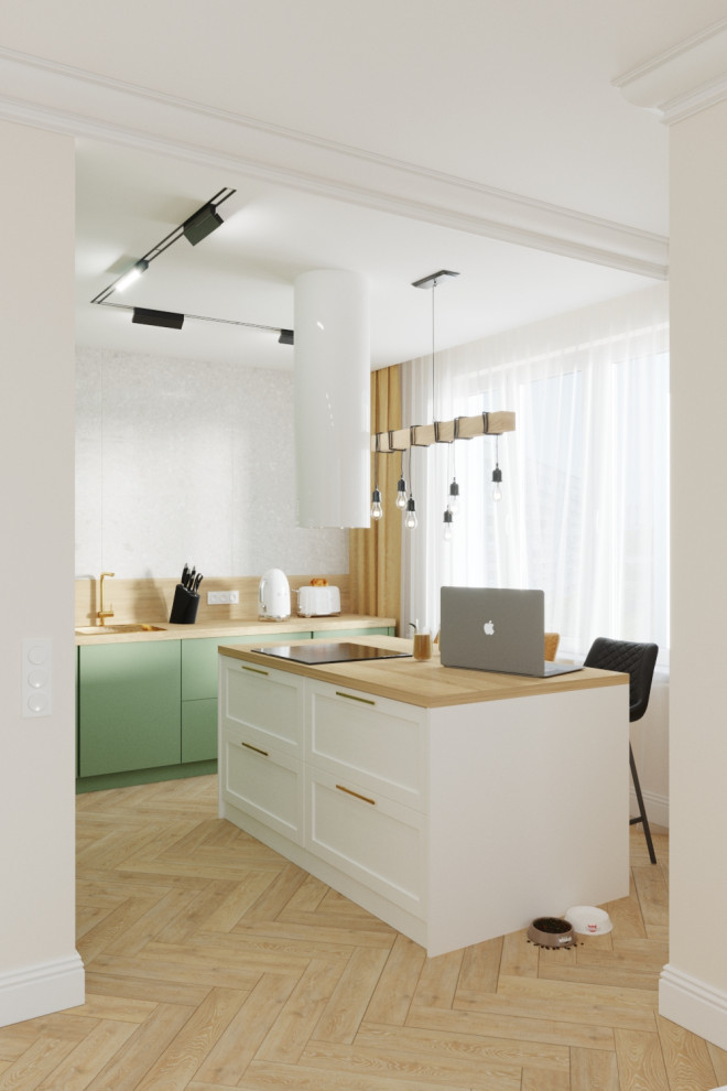 Яркий интерьер квартиры в стиле сканди