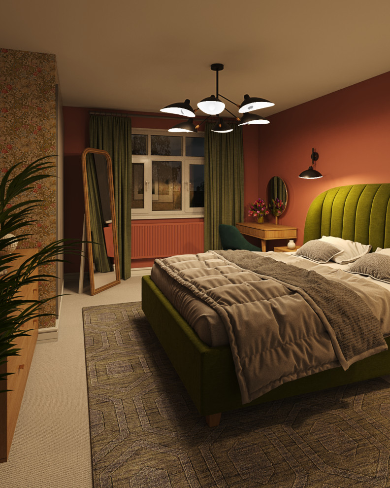 Bedroom for a web-designer in a detached house