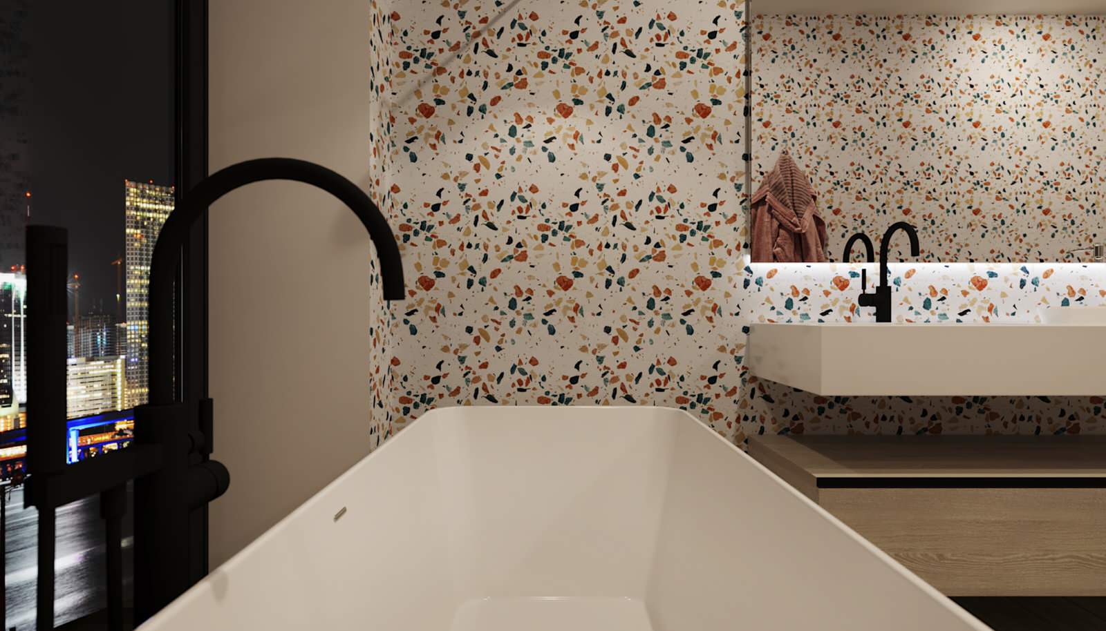 белый "ТЕРРАЦЦО"