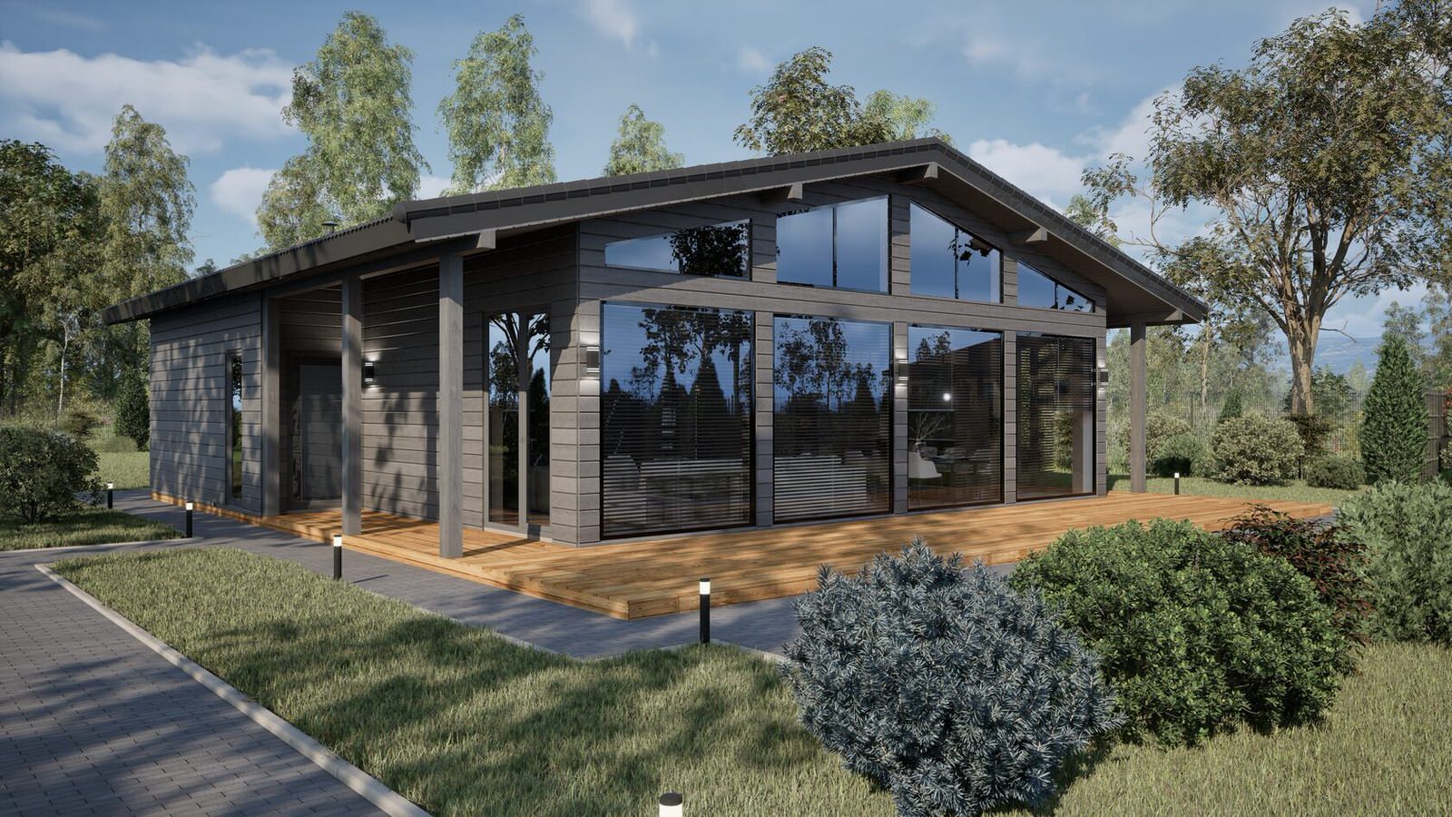 Визуализация Экстерьера КП "Высокий берег"