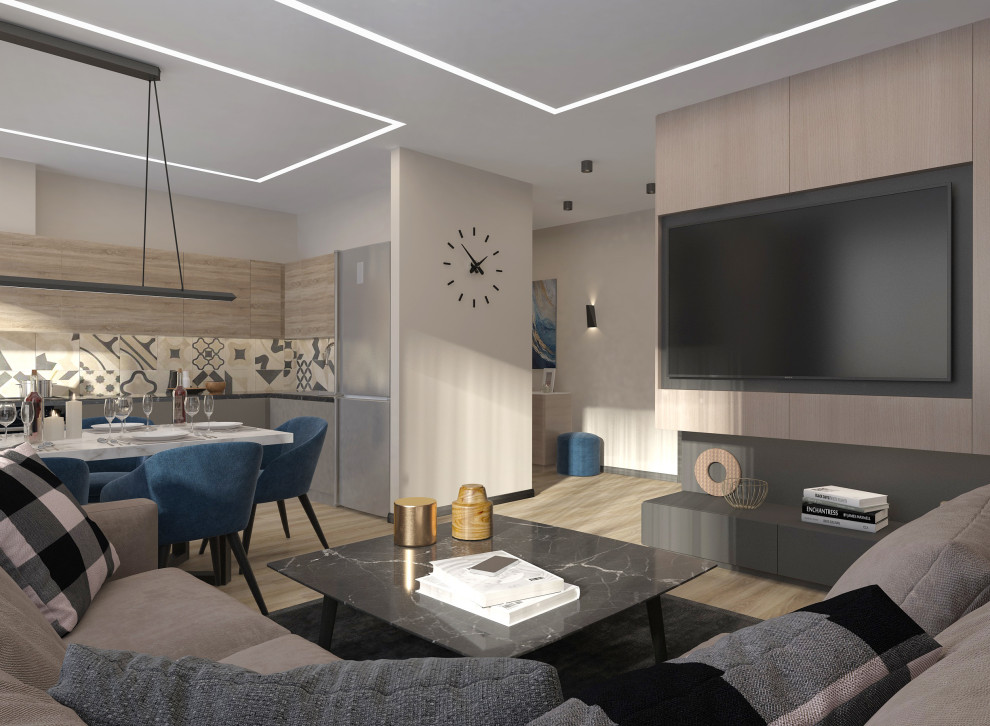 Квартира 100 кв.м. в жилом комплексе. Современный стиль.