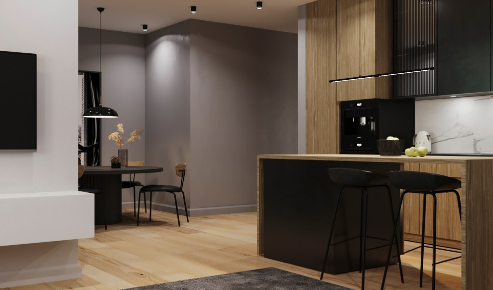 Обложка проекта: Кухня-гостиная