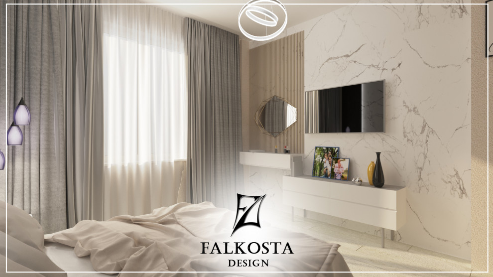 Обложка проекта: Дизайн интерьера в Нур-Султане. Стильная квартира от Falkosta