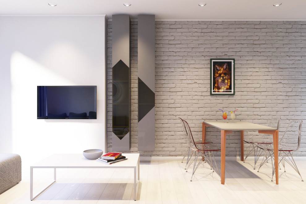 Дизайн интерьера однокомнатной квартиры для сдачи в аренду. Краснодар