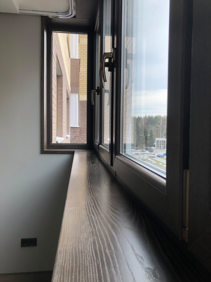 Откосы из массива и шпона ясеня