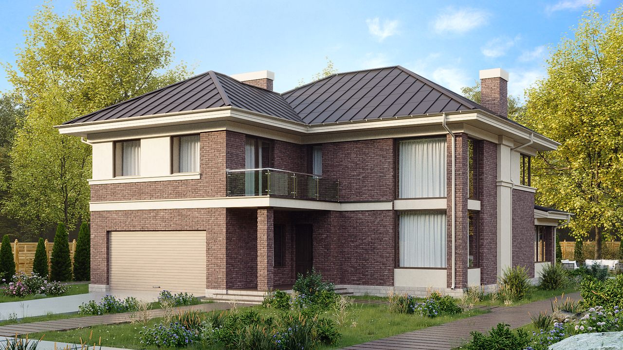 Восхитительный двухэтажный коттедж,площадью 279м².