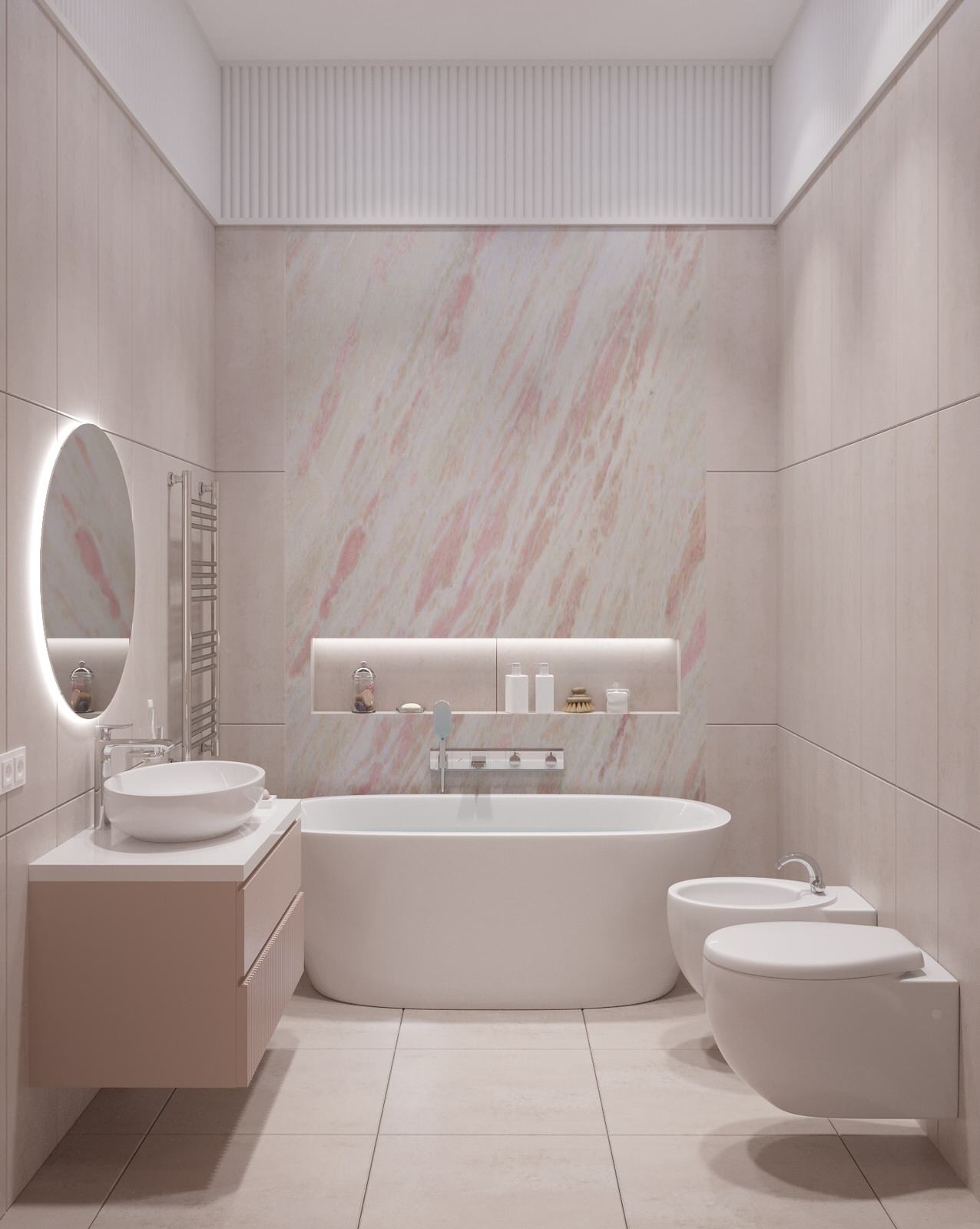 Интерьер двухэтажного загородного дома