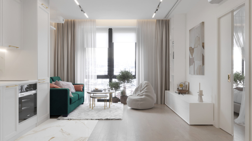 ДИЗАЙН ОДНОКОМНАТНОЙ КВАРТИРЫ ДЛЯ ДЕВУШКИ 49 КВ.М