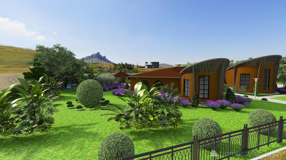 Вид на дом с левой стороны