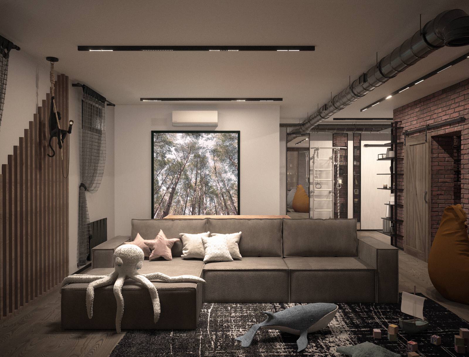 Дом в стиле "Русский лофт"