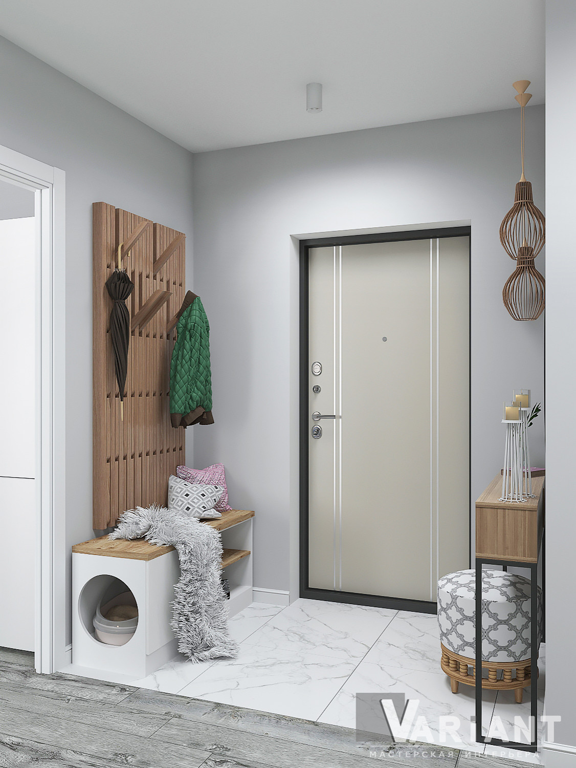 Дизайн проект трехкомнатной квартиры по ул. Измайлова