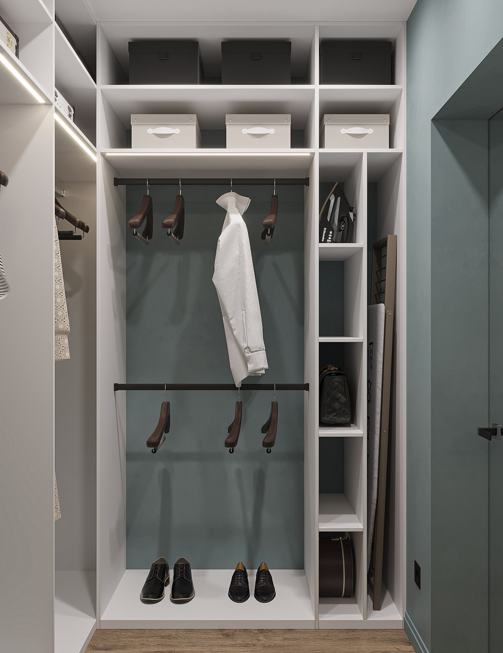 Спальня с гардеробной с/т Фестивальное, Курская область.