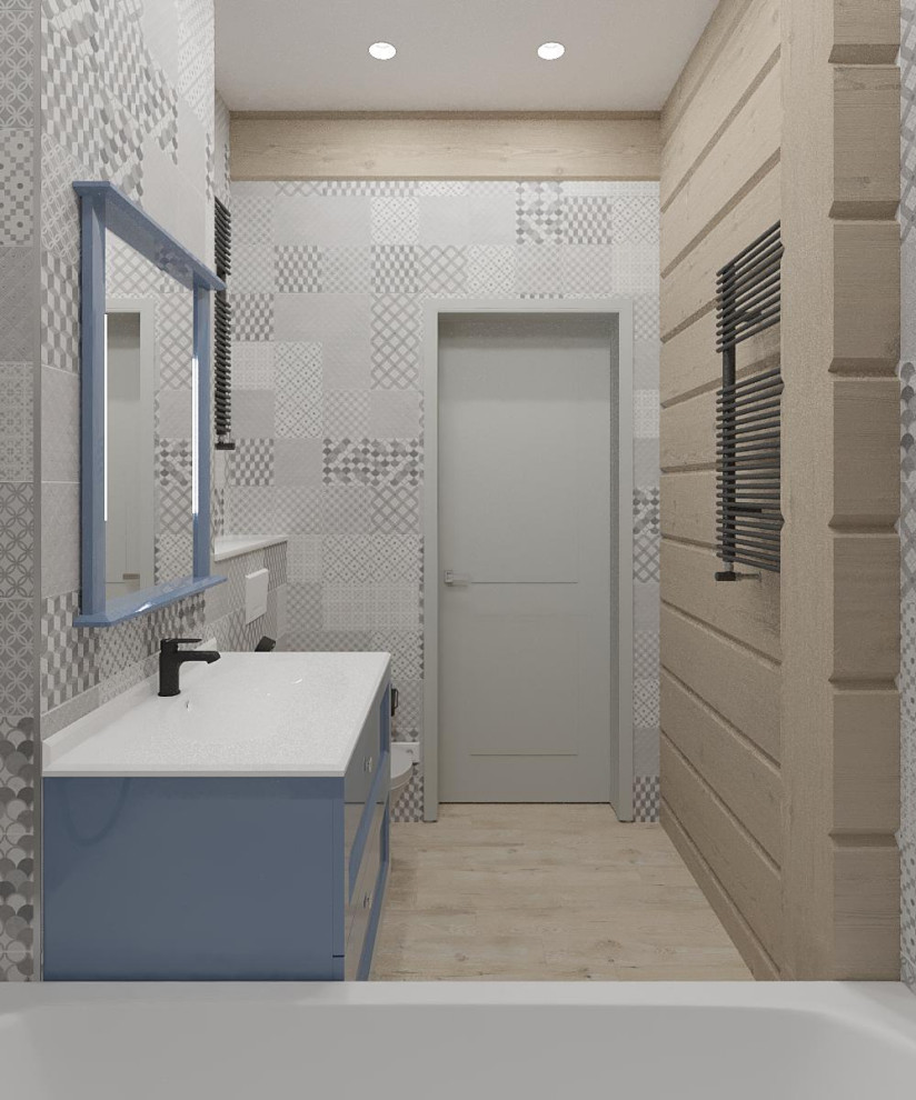 Двухэтажный деревянный дом