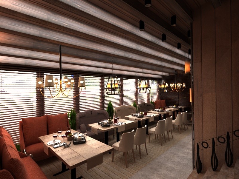 Концепция  зала ресторана
