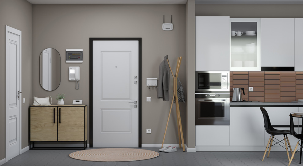 Скандинавский стиль в бежевом исполнение