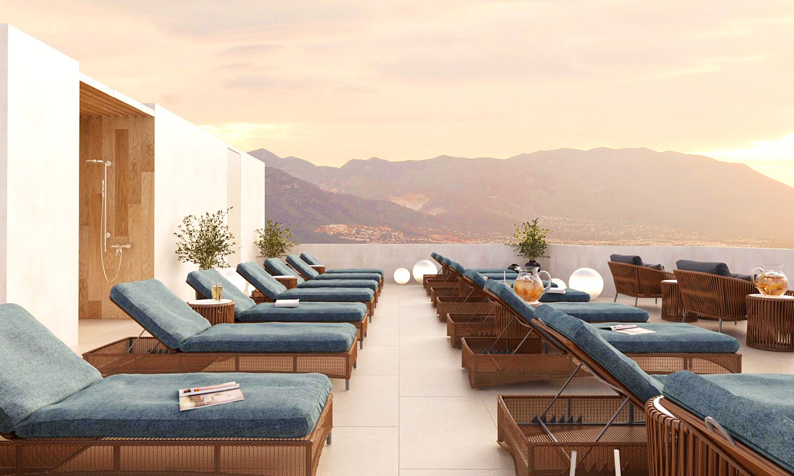 Дизайн террасы с видом на море