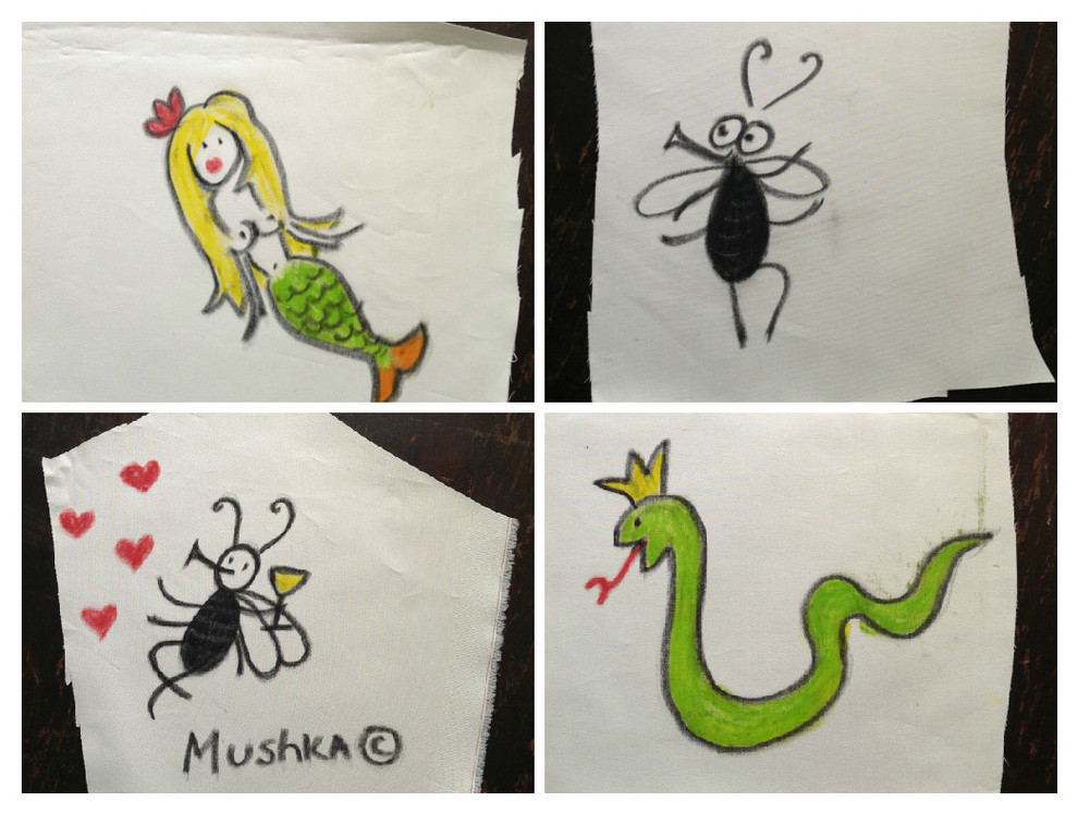 DIY: Постельные сцены — рисунки на ткани своими руками