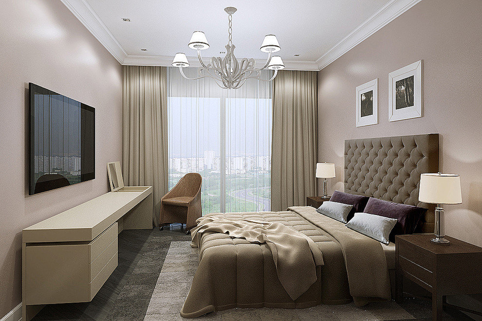 Квартира в современном стиле с камином