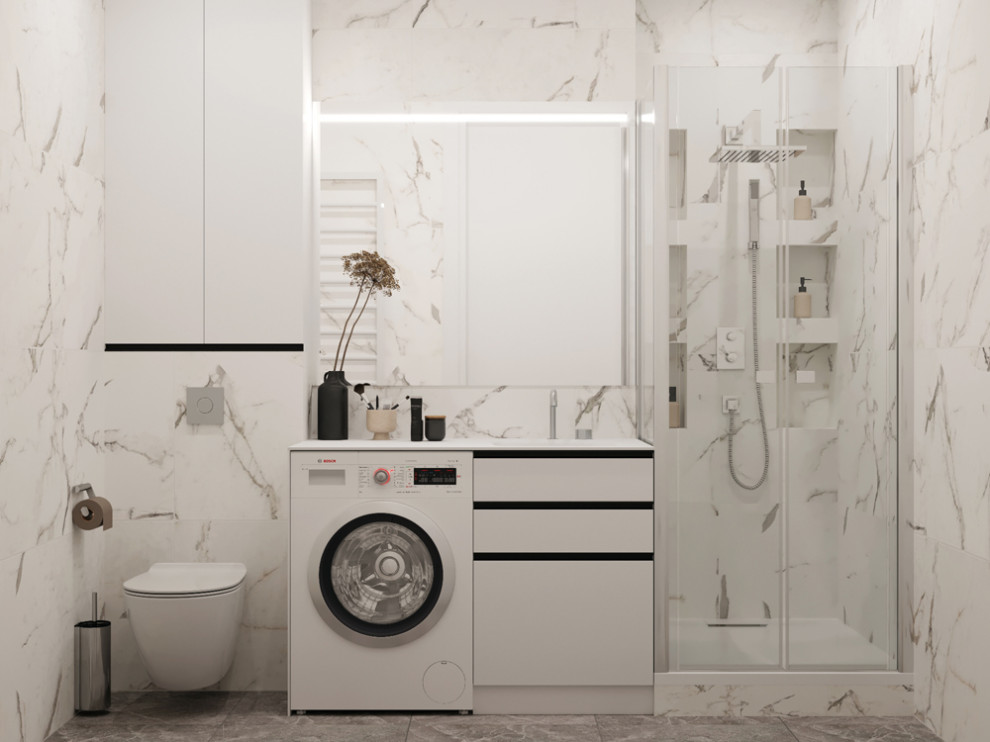 Дизайн интерьера квартиры в ЖК Метрополия площадью 64 кв.м.