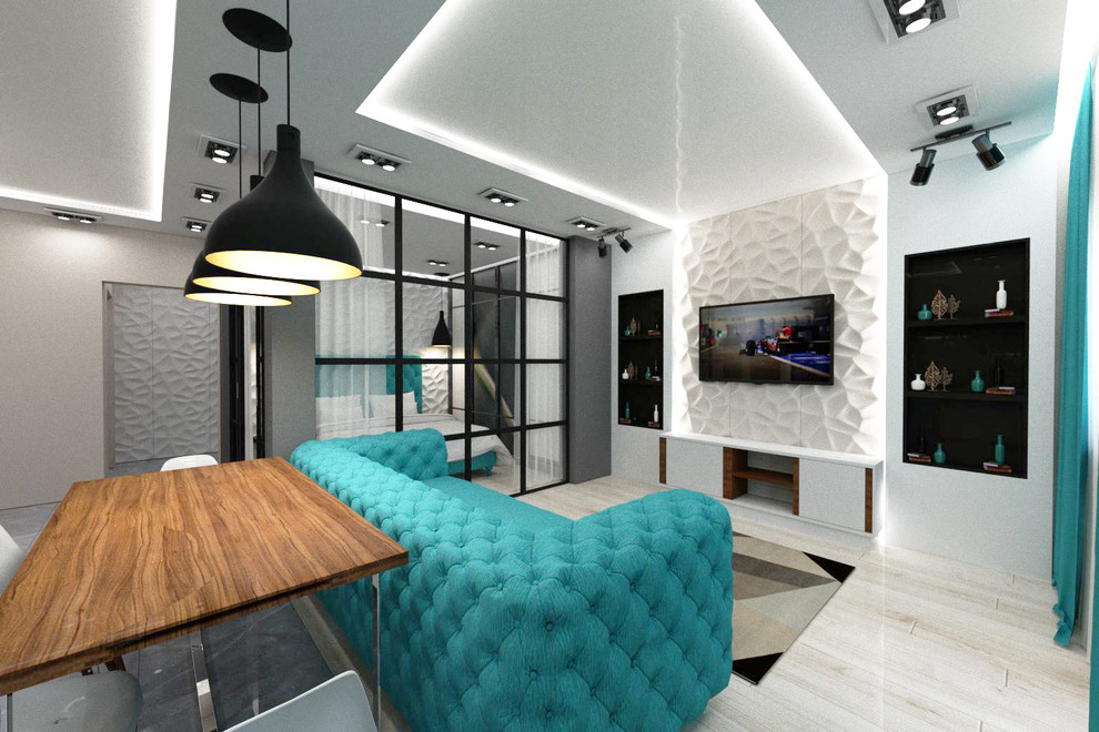 Обложка проекта: Гостинная в стиле ЛОФТ