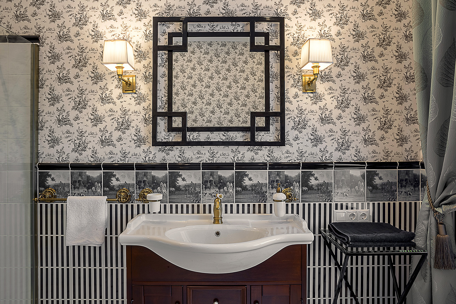 Ванная родителей "Деревенский шик с историей"