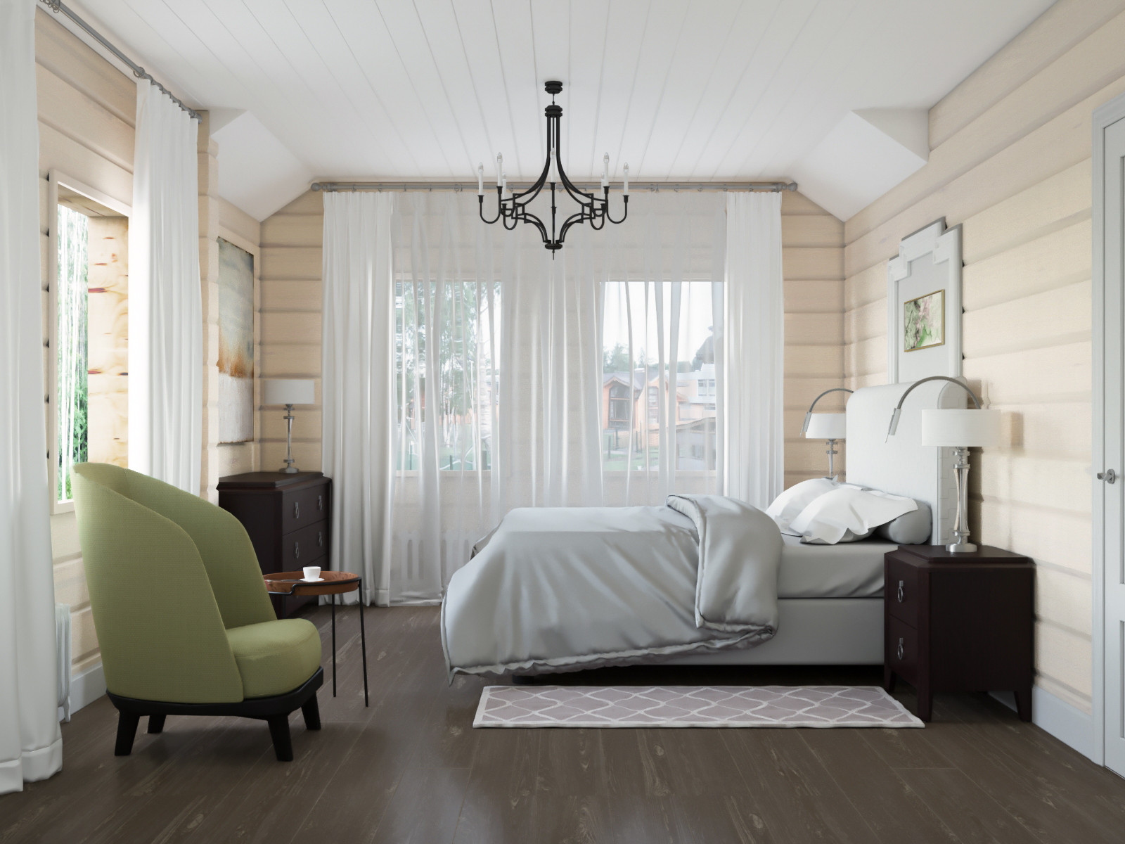 Проект интерьеров дома под Петербургом