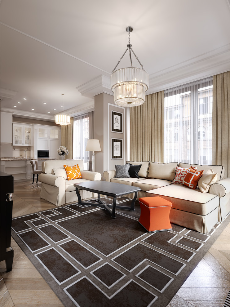 Обложка проекта: Смольный парк - 100м2