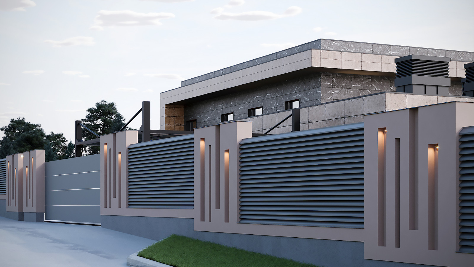 Современный дом на берегу Волги