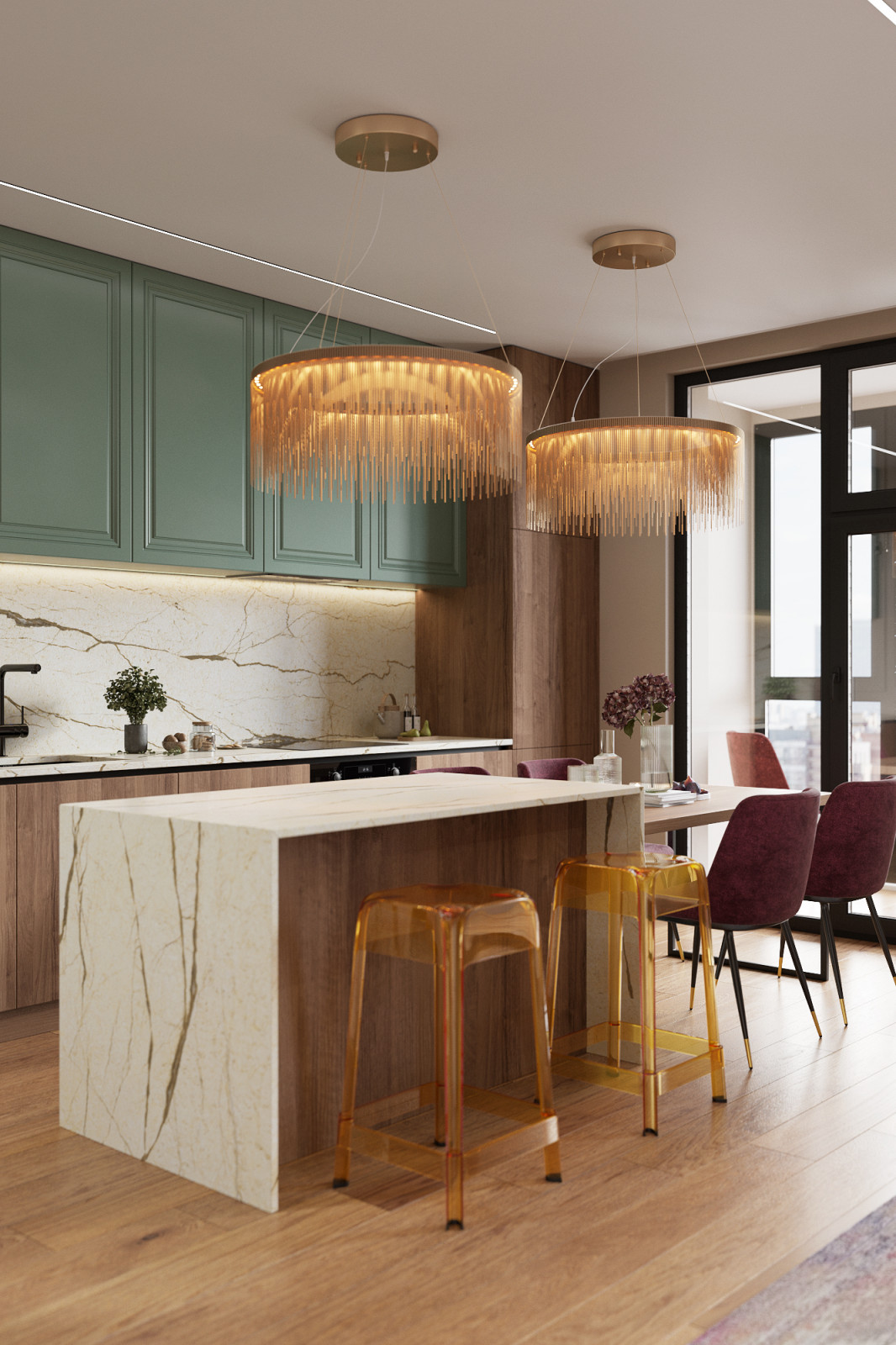 Обложка проекта: Квартира для молодой семьи 73 м кв.