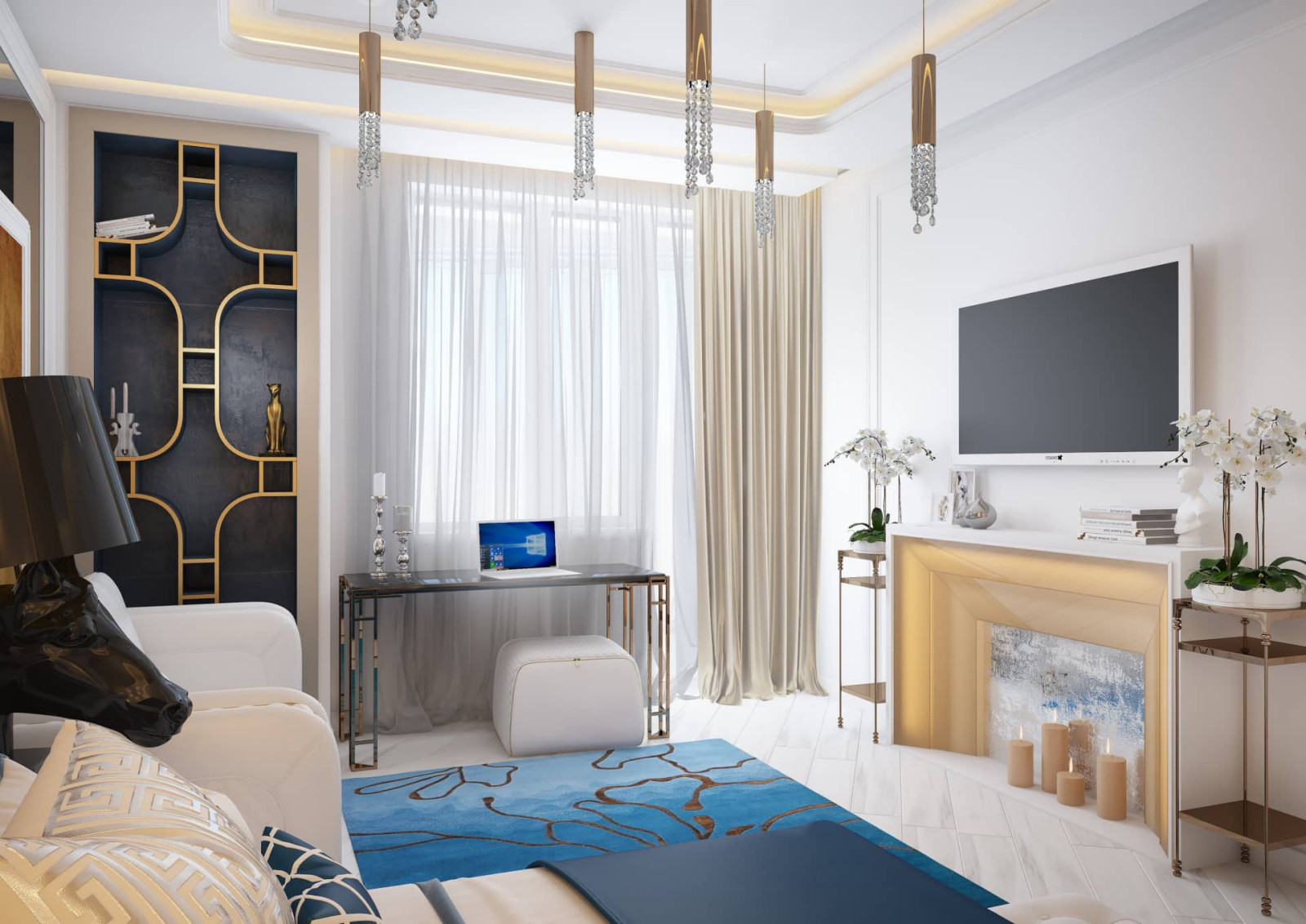 Дизайн и ремонт квартиры в ЖК «Елена» — Игра в ар-деко