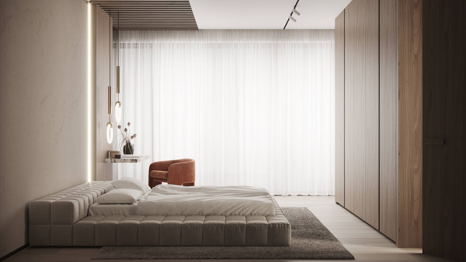 Modern megalopolis apartment