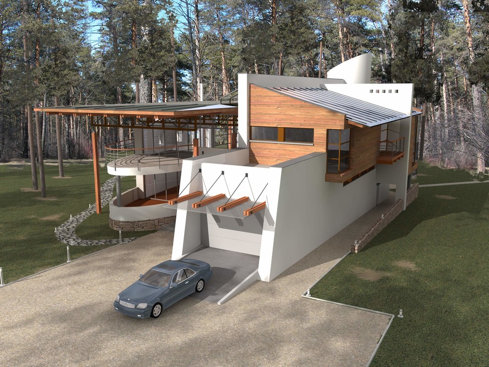 Загородный дом в соснах