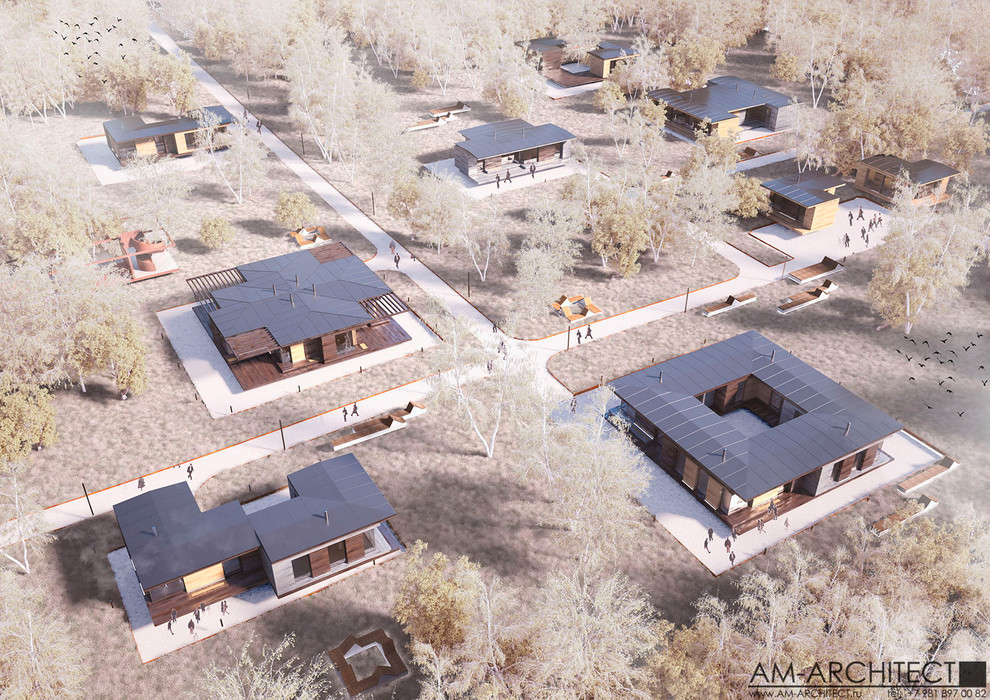 МОДУЛЬНЫЙ ЖИЛОЙ ДОМ "L-BOX" ДЛЯ ЭКОПАРКА "ЯСНО ПОЛЕ"