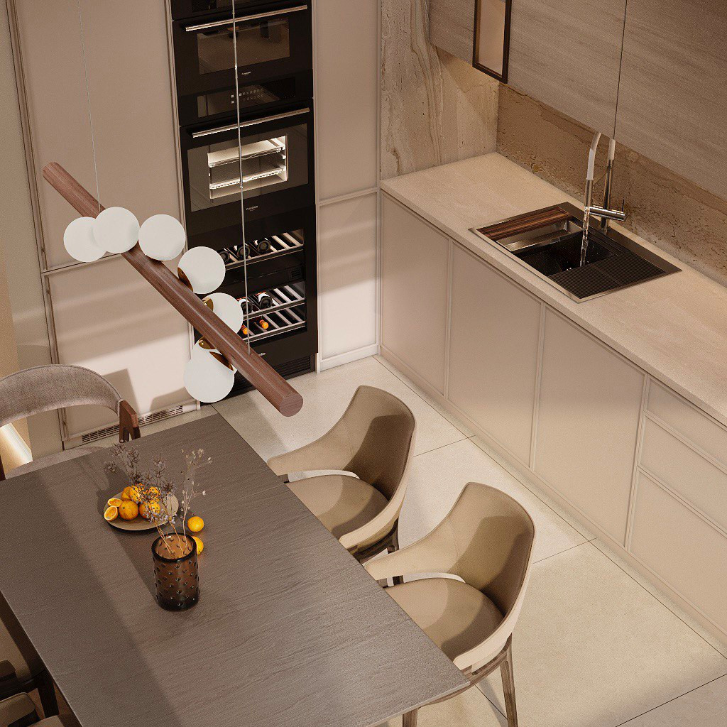 Современный интерьер для молодой семьи, 100 м2