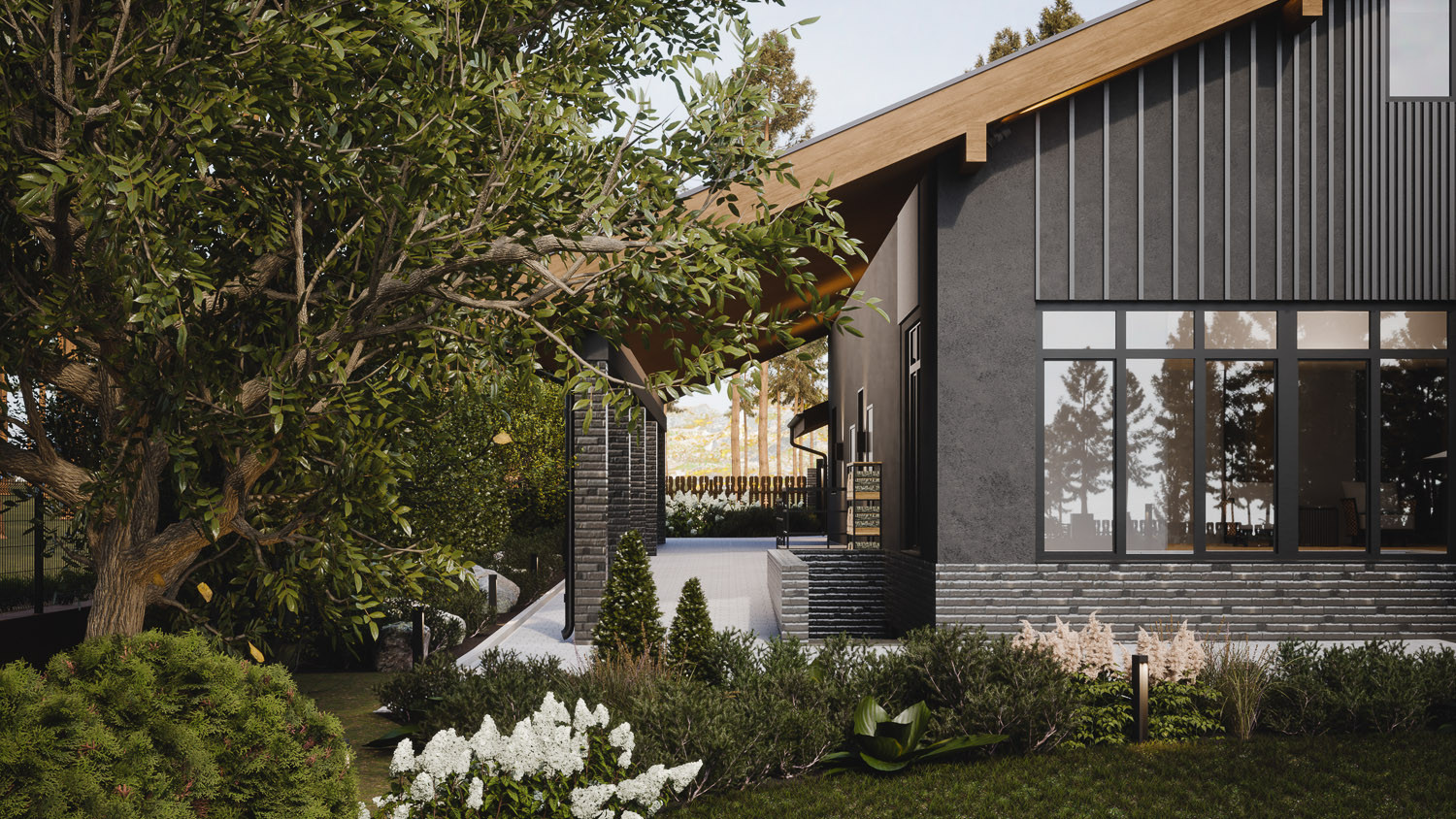 Современное шале Dark Chalet 730